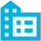 apartment icon, blue