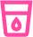 cold drink icon, pink