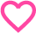 heart icon, pink
